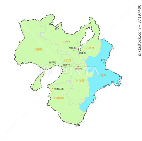 日本近畿三重藍地圖 日本近畿三重藍地圖 87197400