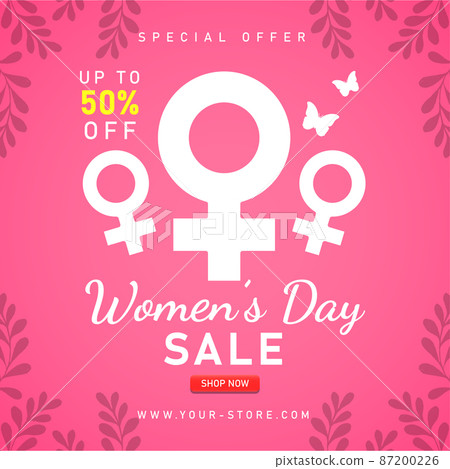International women day sale background design 87200226
