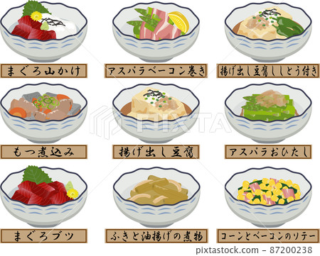 Japanese-style small bowl side dish set 4 with name Japanese-style small bowl side dish set 4 with name 87200238