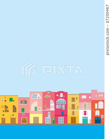 Procida procida 意大利 意大利 柔和的顏色 Procida procida 意大利 意大利 柔和的顏色 87200467