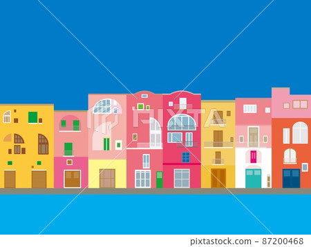 Procida procida 意大利 意大利 柔和的顏色 Procida procida 意大利 意大利 柔和的顏色 87200468