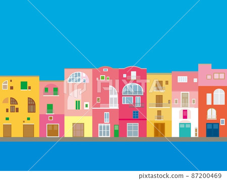 Procida procida 意大利 意大利 柔和的顏色 Procida procida 意大利 意大利 柔和的顏色 87200469