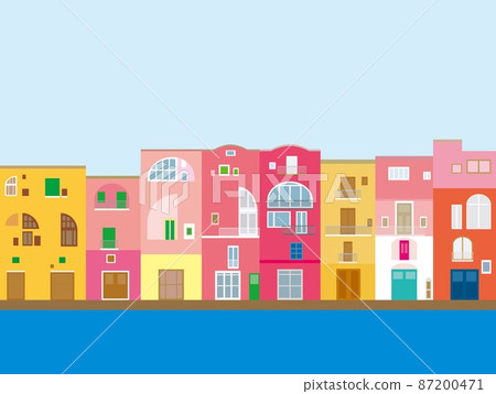 Procida procida 意大利 意大利 柔和的顏色 Procida procida 意大利 意大利 柔和的顏色 87200471