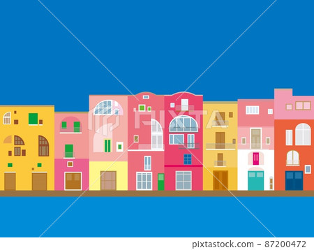 Procida procida 意大利 意大利 柔和的顏色 Procida procida 意大利 意大利 柔和的顏色 87200472