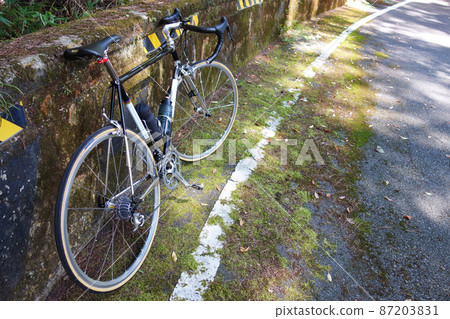 Old road and black road bike Old road and black road bike 87203831