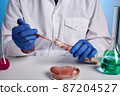 Photo of Vet Doctor Blood Test Meat Test-Tube 87204527