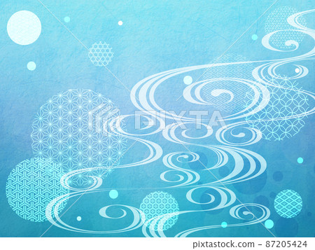 Japanese pattern background material Japanese pattern background material 87205424