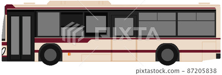 Pixel art style Kyoto bus Pixel art style Kyoto bus 87205838