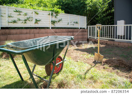 Image of lawn replanting work 87206354