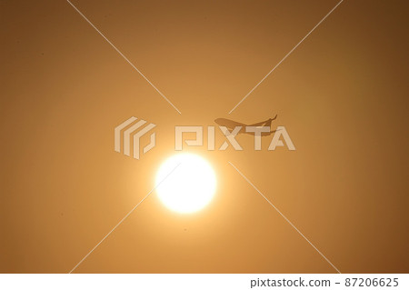 The sun and plane The sun and plane 87206625