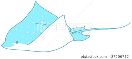 Swimming ray (light blue) 87206712