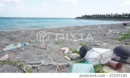 海洋塑料。環境問題 87207180