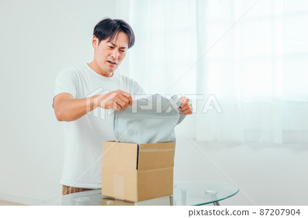 Men who are not satisfied with the delivered product (defective product / returned product) Men who are not satisfied with the delivered product (defective product / returned product) 87207904