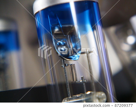 Enlarged Photo of Car Light Bulb Filament 87209377