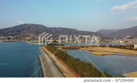 東廣島縣秋津町穗野山萬寺鳥瞰圖 87209490