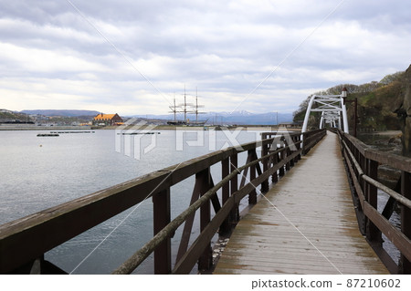 北海道江差海鷗島木板路 87210602