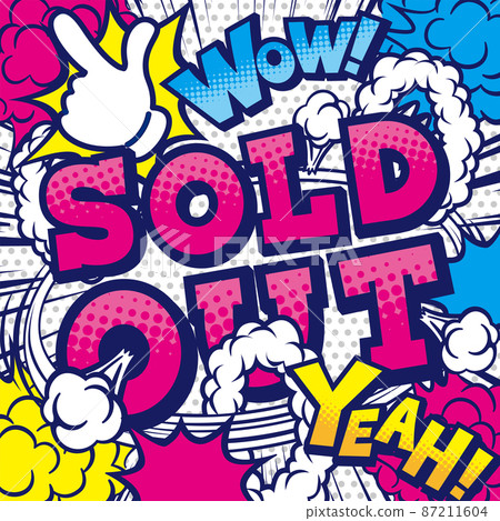 Shop English POP material "out of stock" 87211604