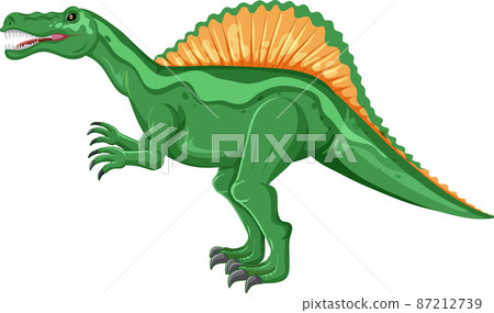 Spinosaurus dinosaur on white background Spinosaurus dinosaur on white background 87212739