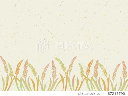 Rice Inaho poster background illustration 87212790