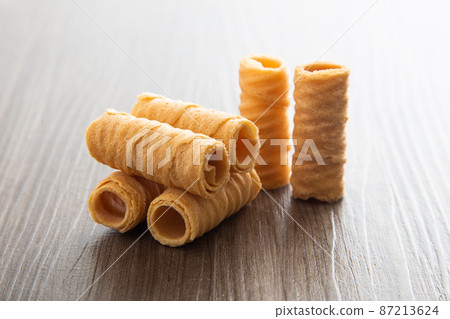 Asian's Love Letters or locally known as Kuih Kapit, a traditional wafer snack Asian's Love Letters or locally known as Kuih Kapit, a traditional wafer snack 87213624