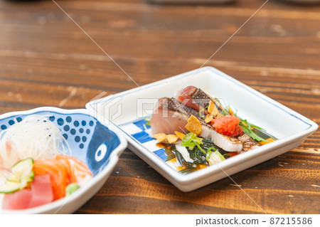 Creative cuisine sashimi 87215586