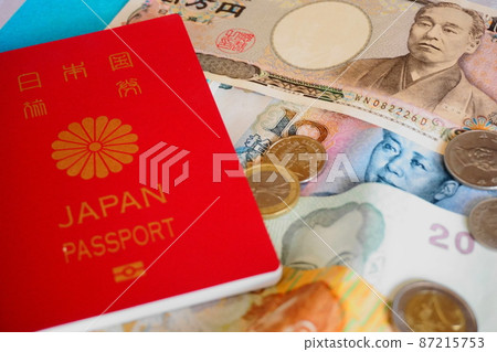 護照和日元,本國貨幣 護照和日元,本國貨幣 87215753