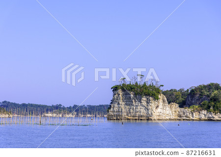 Nori culture in Matsushima Bay Nori culture in Matsushima Bay 87216631