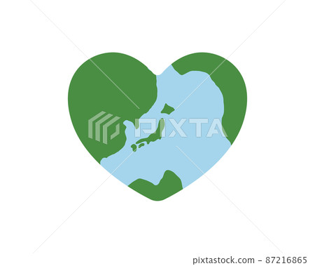 地球的心和平日本世界和平生態自然循環環境的插圖 地球的心和平日本世界和平生態自然循環環境的插圖 87216865