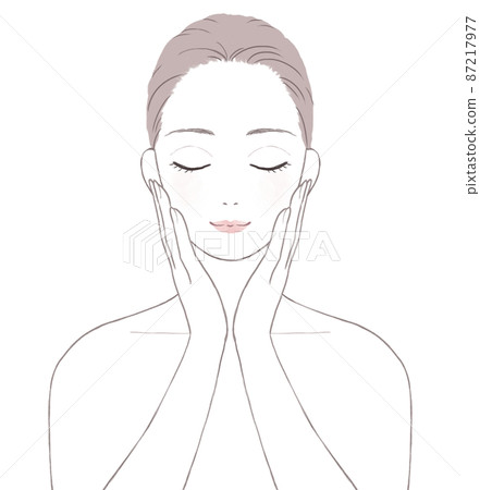 Women who do skin care - Stock Illustration [87217977] - PIXTA
