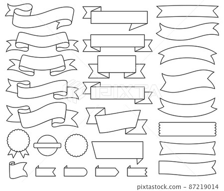 Ribbon banner or ribbon frame for text. Vintage Ribbon banner or ribbon frame for text. Vintage 87219014