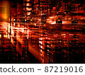 Science ficiton background with light effects - abstract 3d illustration 87219016