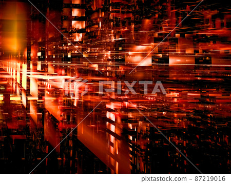 Science ficiton background with light effects - abstract 3d illustration 87219016