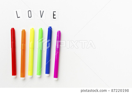 rainbow markers pride love 87220198
