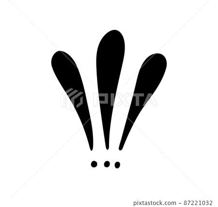 Hand drawn exclamation mark. Hazard warning hand draw symbol. Attention doodle icon. Exclamation mark icon. Vector illustration isolated in doodle style on white background 87221032