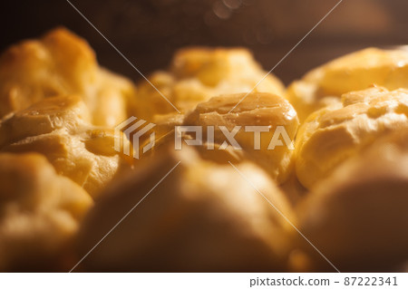 tasty cakes baking in the oven 87222341