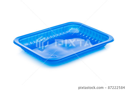blue plastic container isolated on white 87222584