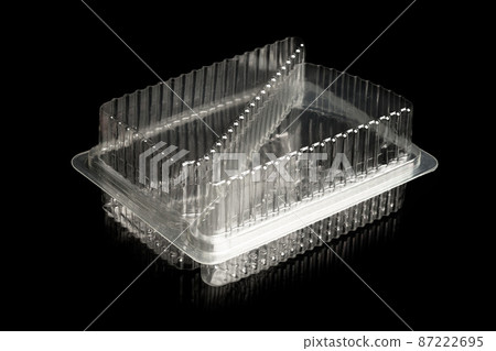 plastic container isolated on black plastic container isolated on black 87222695