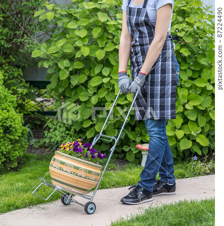 Working in garden 87224490