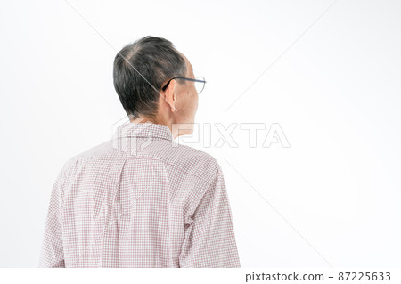 老人背影，彎腰 87225633