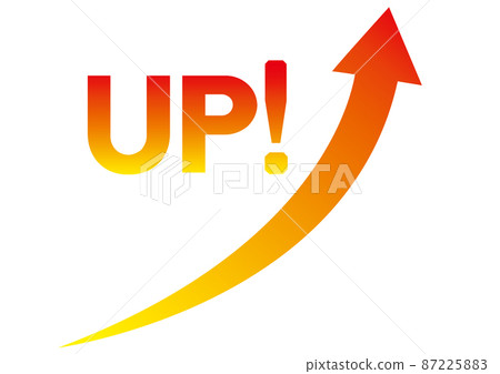 箭頭，上升，增長，增長，上升，上升，上升，上升，快速增長，上升，快速上升，升級，字符 87225883