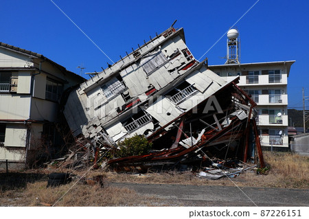 House collapsed by the earthquake House collapsed by the earthquake 87226151