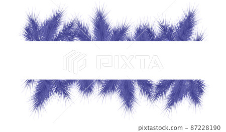 Frame with fir tree on transparent background very peri toned 87228190