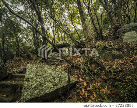 [Kagawa] Shodoshima Osaka Castle Ishigaki Ishikirichoba Ruins Tenguiwachoba 87228895