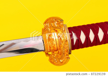 Samurai Sword Isolated 87229139