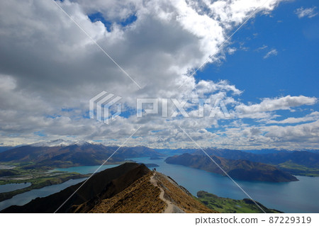 View from Lloyds Peak (Wanaka: New Zealand) 87229319