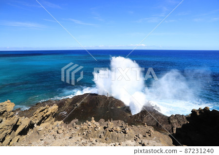 Hawaii Oahu Halonna Squirting Rock Hawaii Oahu Halonna Squirting Rock 87231240