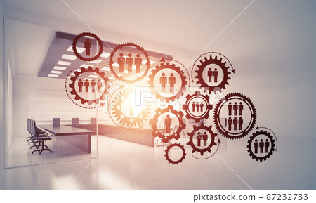Networking and wireless connection as concept for effective modern business 87232733