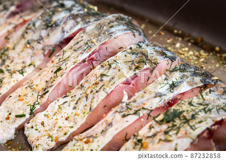 Raw fish Raw fish 87232858