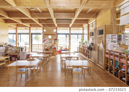 Environmentally friendly classrooms, kindergartens, schools, nursery schools, children's facilities, educational facilities, image materials 87233023