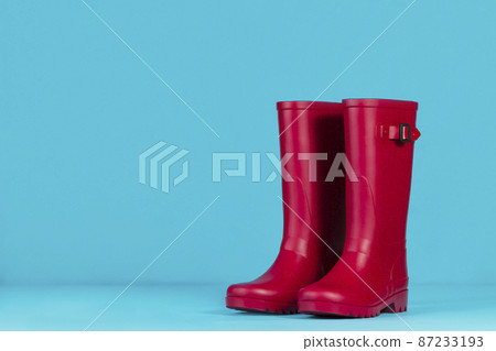 water boots blue background 87233193
